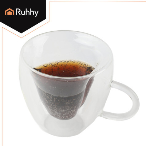 Skleněný hrnek ve tvaru srdce 240 ml Ruhhy 26906 ~ 3