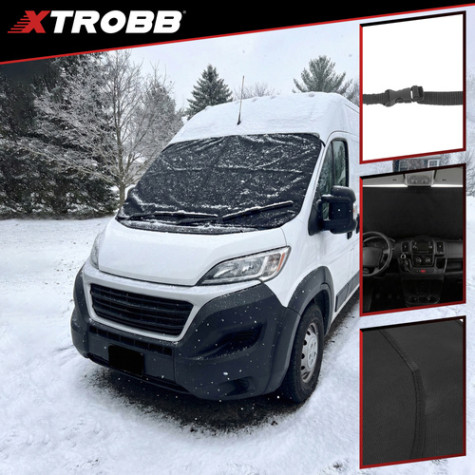 Protimrazová clona na okno pro dodávky 200x100cm Xtrobb 27737 ~ 4