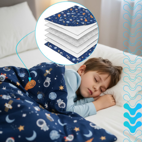 Zátěžová deka 100x150cm 4kg Vesmír Isomedix 26897 ~ 5