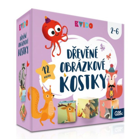 Albi Kvído - Dřevěné obrázkové kostky ~ 1