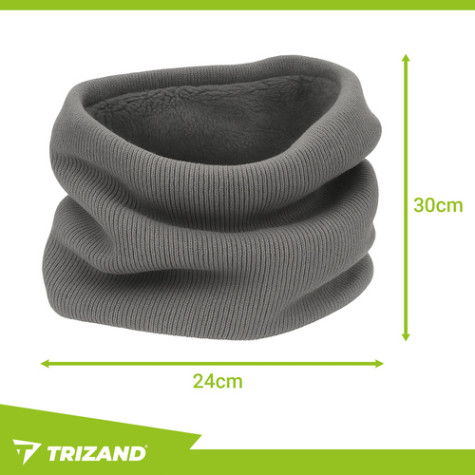 Pletený nákrčník šedý Trizand 20674 ~ 4