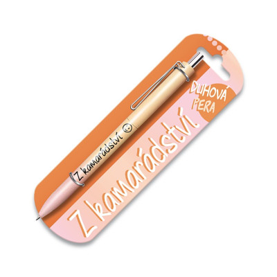 Nekupto Duhová propiska s potiskem - Z kamarádství