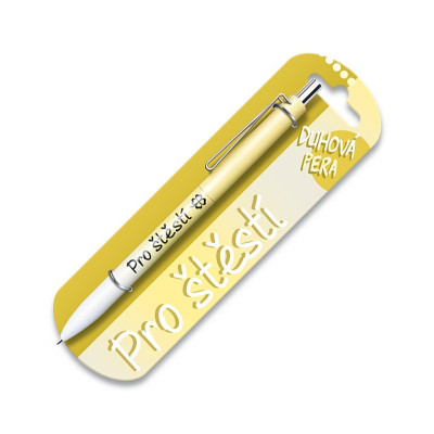 Nekupto Duhová propiska s potiskem - Pro štěstí