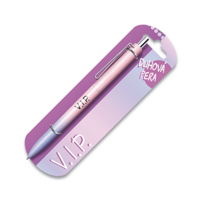 Nekupto Duhová propiska s potiskem - V.I.P.