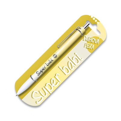 Nekupto Duhová propiska s potiskem - Super babi