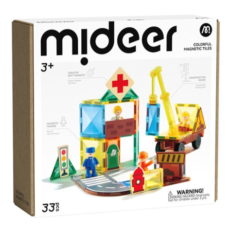 Mideer Moje první magnetická stavebnice Hrdinové města 33 ks ~ 1