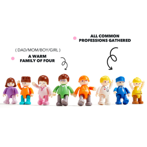 Mideer Moje první magnetická stavebnice Hrdinové města 33 ks ~ 7