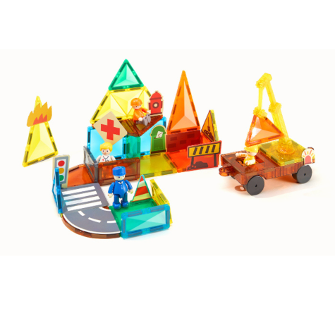 Mideer Moje první magnetická stavebnice Hrdinové města 33 ks ~ 11