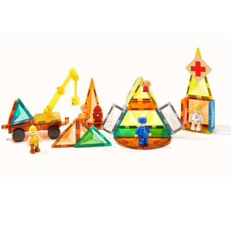 Mideer Moje první magnetická stavebnice Hrdinové města 33 ks ~ 12