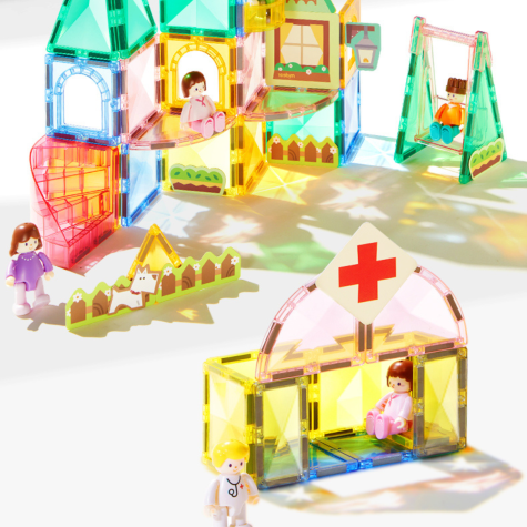 Mideer Moje první magnetická stavebnice Hrdinové města 33 ks ~ 13