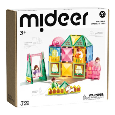 Mideer Moje první magnetická stavebnice Naše rodina 32 ks