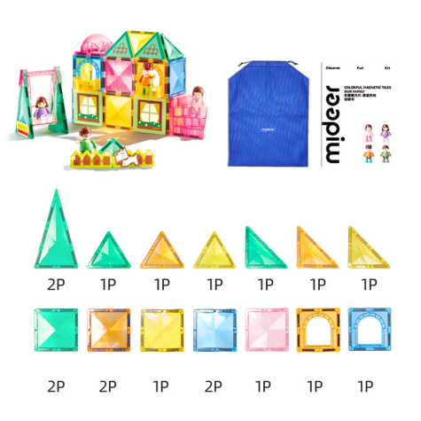 Mideer Moje první magnetická stavebnice Naše rodina 32 ks ~ 8