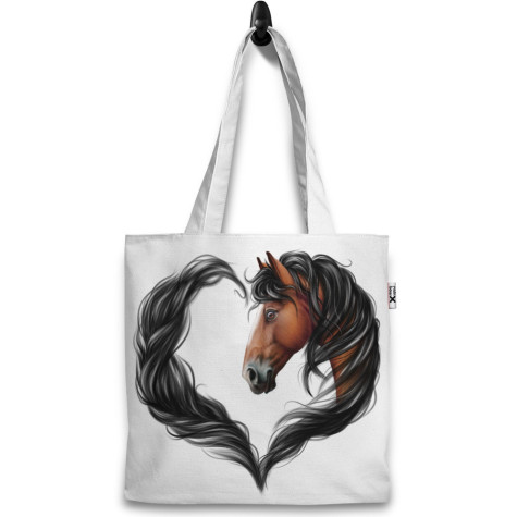 Taška 37x40cm - Horse heart brown ~ 1