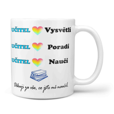 Hrnek 330 ml - Učitel naučí