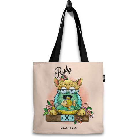 Taška 37x40cm Psí znamení - Ryby ~ 1