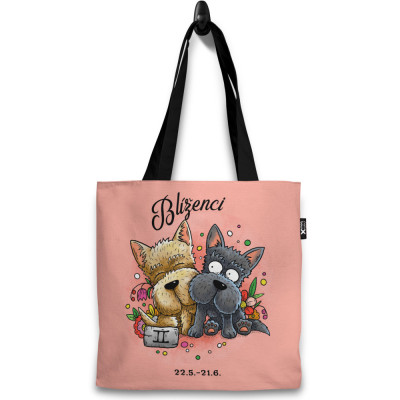 Taška 37x40cm Psí znamení - Blíženci