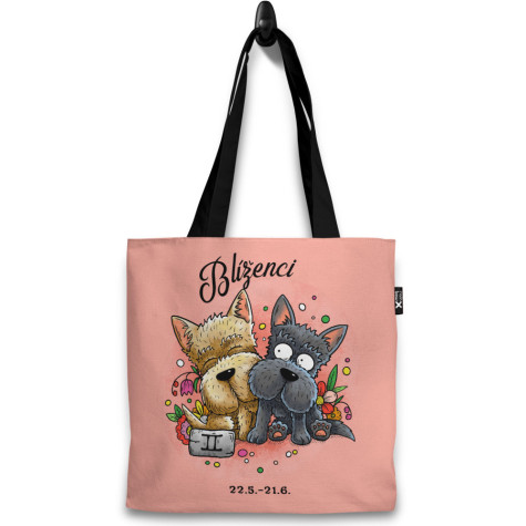 Taška 37x40cm Psí znamení - Blíženci ~ 1