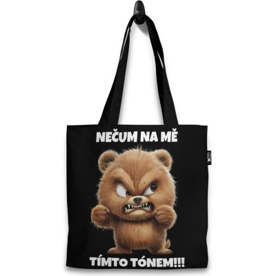 Taška 37x40cm - Nečum na mě - medvěd