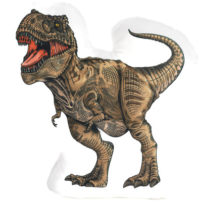 Tvarovaný polštář 41x41cm T-Rex