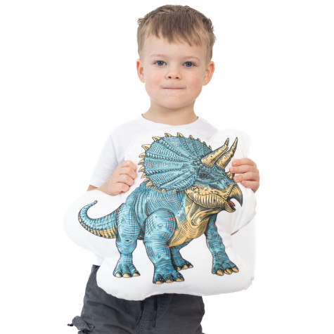 Tvarovaný polštář 43x40cm Triceratops ~ 2