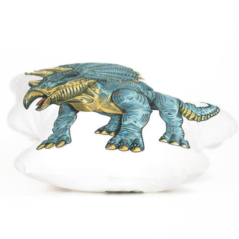 Tvarovaný polštář 43x40cm Triceratops ~ 3