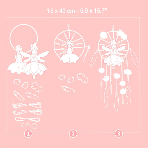 Djeco Sada DIY Lapač snů Dívka v lotosu ~ 4