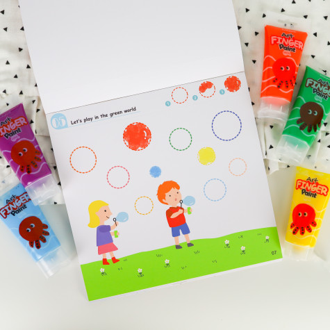 Tookyland Malování prstovými barvami Level 2 Umělec 30 listů ~ 4