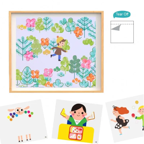 Tookyland Malování prstovými barvami Level 2 Umělec 30 listů ~ 6