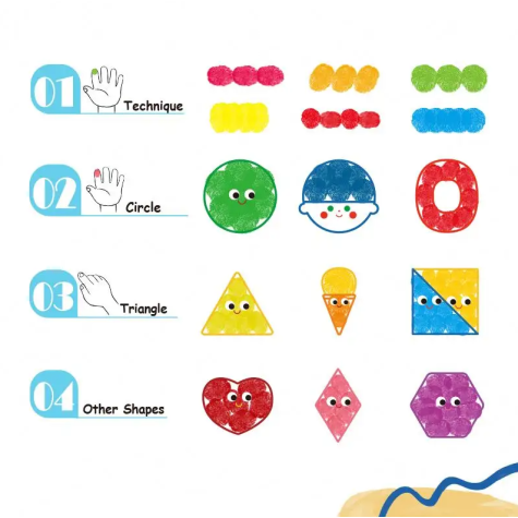 Tookyland Malování prstovými barvami Level 2 Umělec 30 listů ~ 7