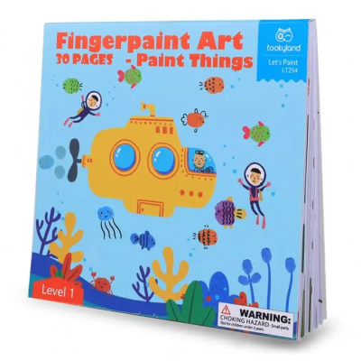 Tookyland Malování prstovými barvami Level 1 Svět 30 listů