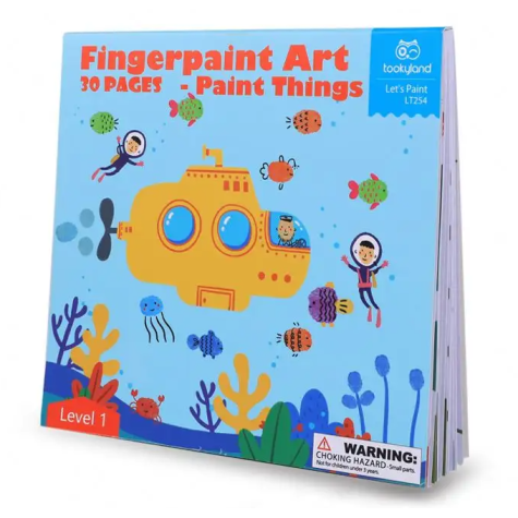 Tookyland Malování prstovými barvami Level 1 Svět 30 listů ~ 1