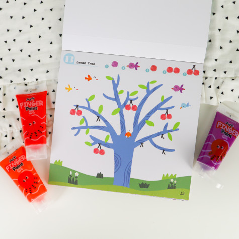 Tookyland Malování prstovými barvami Level 1 Svět 30 listů ~ 4