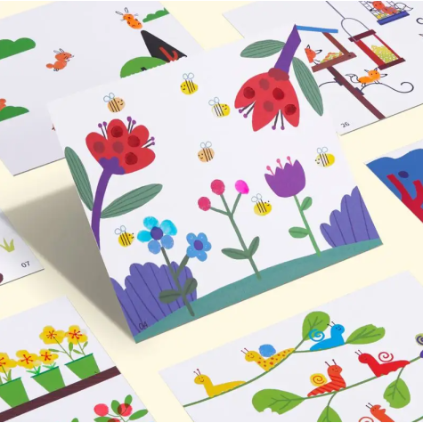 Tookyland Malování prstovými barvami Level 1 Svět 30 listů ~ 5