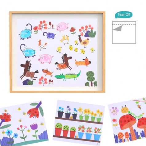 Tookyland Malování prstovými barvami Level 1 Svět 30 listů ~ 6