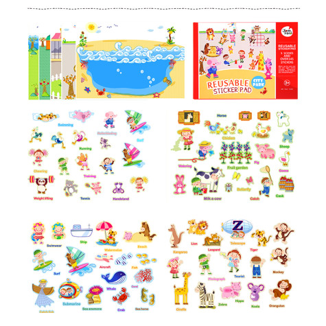 Jarmelo Znovupoužitelné nálepky City Park ~ 6