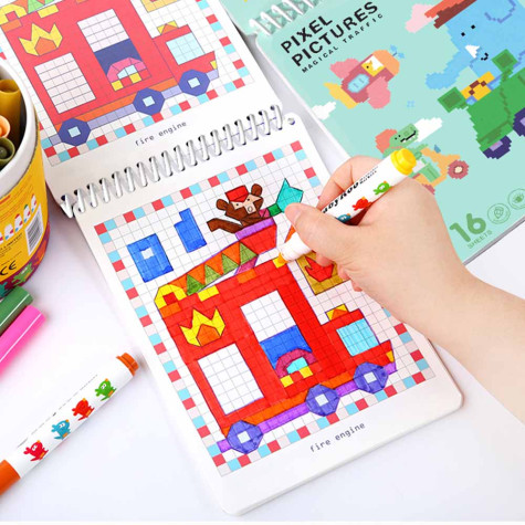 Jarmelo Pixel Art Omalovánky Dopravní prostředky ~ 2