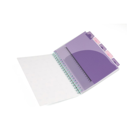 CoolPack Zápisník spirálový B5 se záložkami Stitch Pastel ~ 2