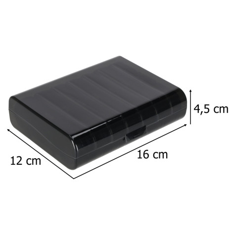 Organizér Týdenní dávkovač na léky černý ~ 6