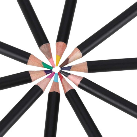 H&B Barevné pastelky v pouzdře 120 ks ~ 9