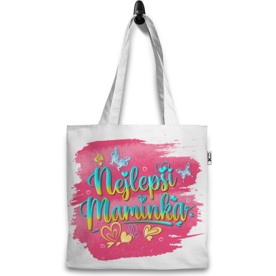 Taška 37x40cm - Nejlepší maminka s motýlky - blop