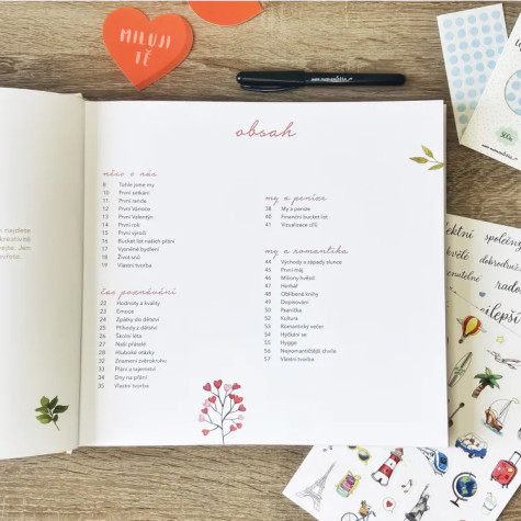 Mementerra Our Love Challenges Kniha zážitků pro páry ~ 2