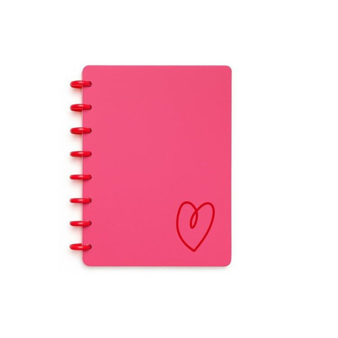 Albi Růžový kroužkový blok - Srdce ~ 1