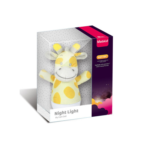Noční lampička Žirafa usínáček plyšový 15 cm ~ 2