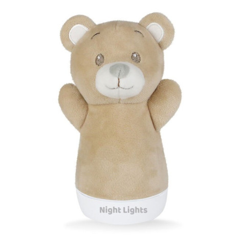 Noční lampička Medvídek usínáček plyšový 15 cm ~ 1