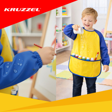 Dětská ochranná zástěra s rukávy vel. M Kruzzel 26179 ~ 2