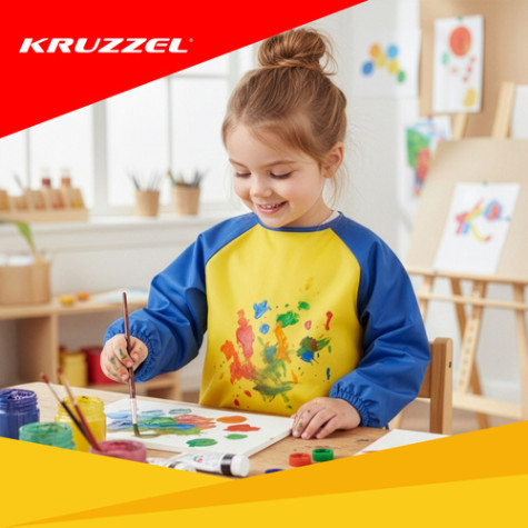 Dětská ochranná zástěra s rukávy vel. M Kruzzel 26179 ~ 3