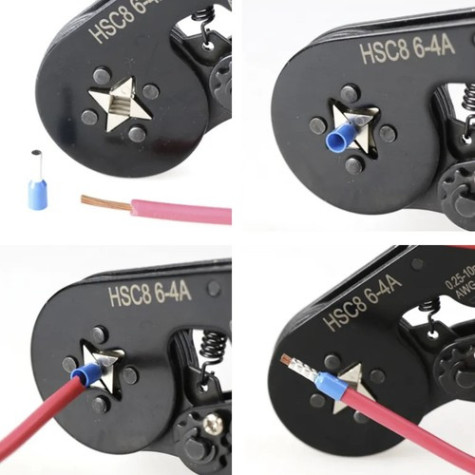 Krimpovací kleště na koncovky 0,25-10mm2 Bigstren 22717 ~ 4