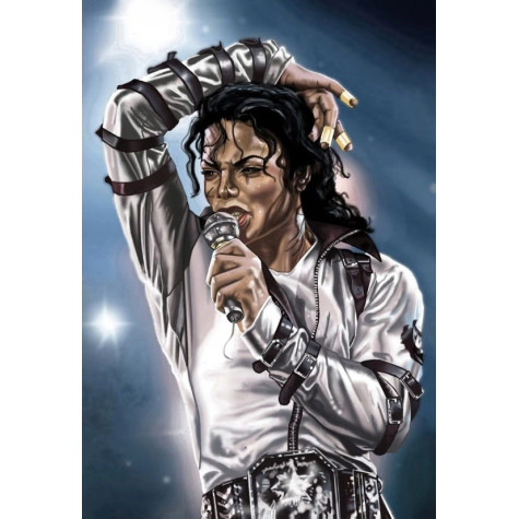 Norimpex Diamantový obrázek malování 30x40cm - Michael Jackson ~ 1
