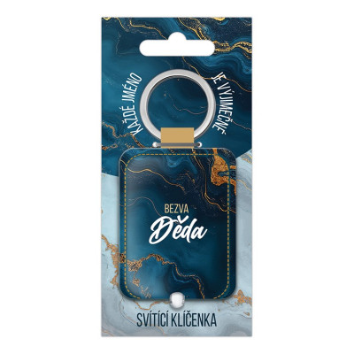 Nekupto Svítící klíčenka s potiskem - Bezva děda