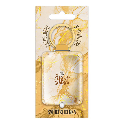 Nekupto Svítící klíčenka s potiskem - Pro štěstí